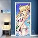 Produktbild OIODI® 3D Bewirken Türtapete Schönes vollbusiges Bikini-Badeanzug-Anime-Mädchen 77x200cm Innentüren selbstklebende Wasserdicht Renovierung Aufkleber Art Decals Poster Wandtapete PVC Abnehmbare Schlaf