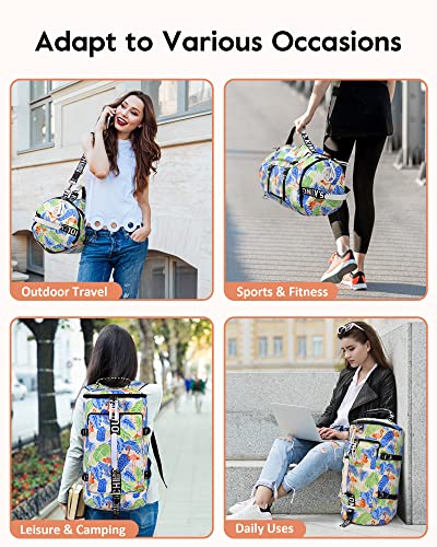 40L Gym Sport Bag Backpack Duffle Bag Weekender Bag Water-Resistant Travel Sling Bag Casual Daypack For Men And Women #TOP5