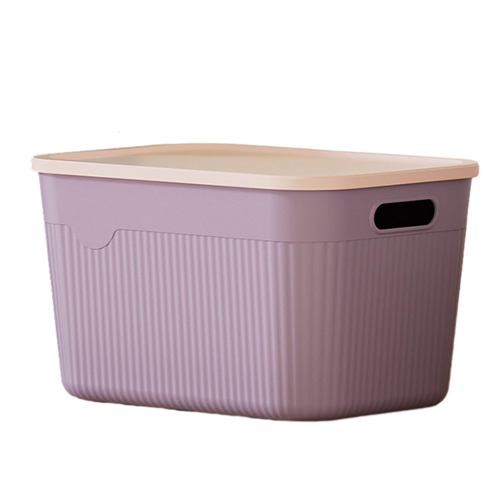 Glifora Storage Box with Handle and Lid - Organiser, Space Saving Stackable Container for Kitchen, Bedroom and Dormitory