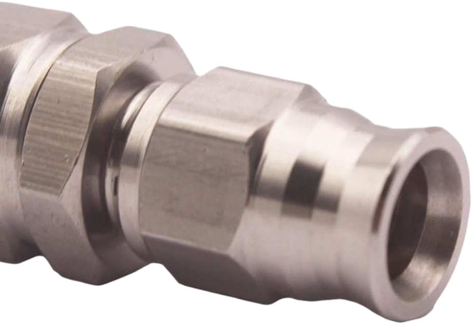 Universal Stainless Steel Swivel Hose Fitting Adapter M10x1.0 Straight For Engine Fuel Brake Lines