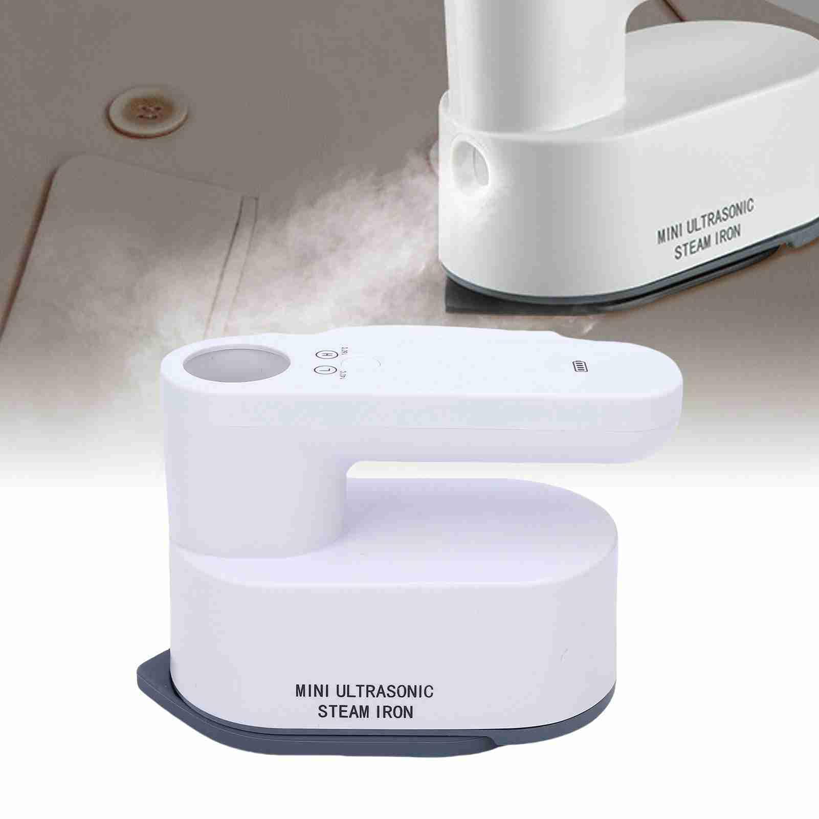 Plancha Eléctrica Inalámbrica para Uso en Seco y Húmedo, Plancha Compacta y Ligera para Viajes, Dormitorio, Hogar, 5200mAh, 393g