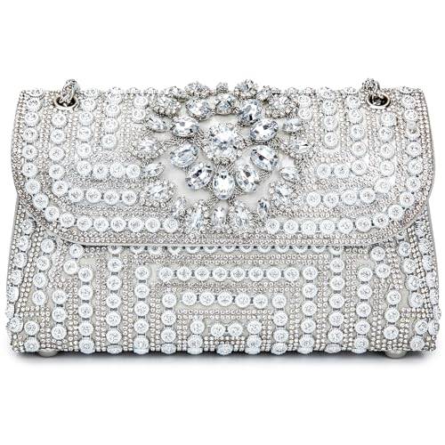 Image of Women's Evening Handbags Rhinestone Purse Crystal Evening Clutch for Women Formal