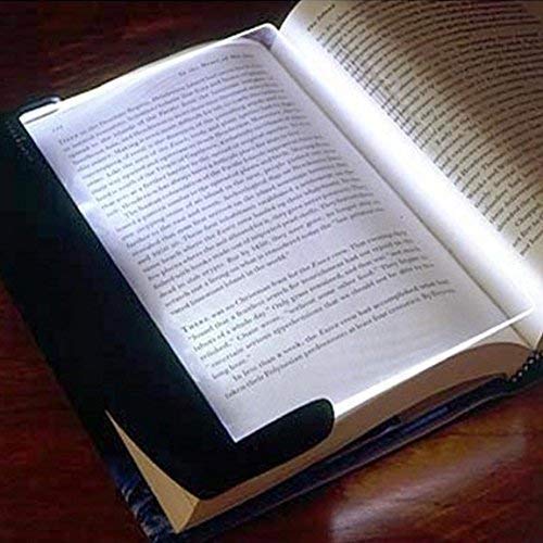 LED Book Light Panel for Night Reading in Bed (Pack of 2), Portable Plastic Flat Reading Lamp, Lightweight Eye Care Travel Night Vision Page Illuminator for Hardcover & Paperback Books-image-14