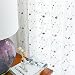 jinchan Sheer Curtains Floral Embroidered for Living Room Red Rose Buds Rod Pocket Retro Voile Drapes for Girls Room One Pair 55" W x 63" L