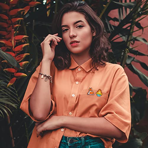 Cute Enamel Pins For Backpacks, Funny Enamel Pins Aesthetic Bulk Set Anime Lapel Badges Brooches Pins For Women, Bag,Clothes,Jackets, Hats, Kids, Girls, Gifts ( Random Style ) (20Pc) #TOP6