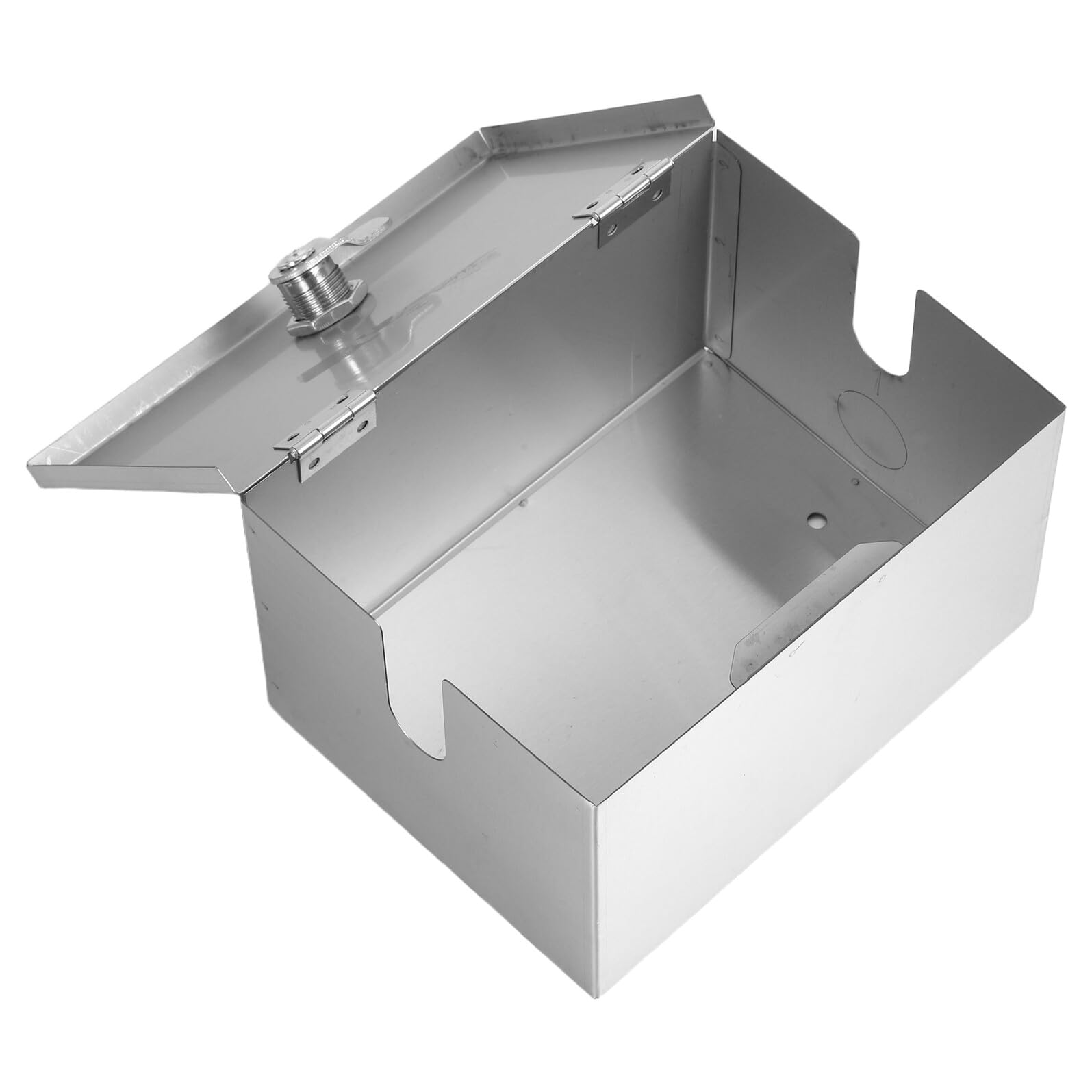 Ipetboom Caja Protectora Sistema Antirrobo y Cerradura para Enchufes Eléctricos para de Acero Inoxidable Adecuado para Patios y Escuelas