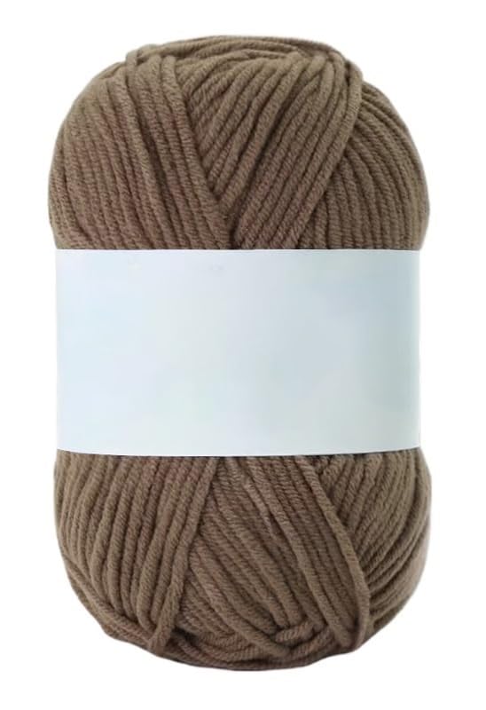 Fil coton au lait premium pour crochet et ouvrages d'art à la main 50g