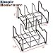 Simple Houseware Kitchen Cabinet Pantry and Bakeware Organizer Rack Holder, Bronze - 2 Pack