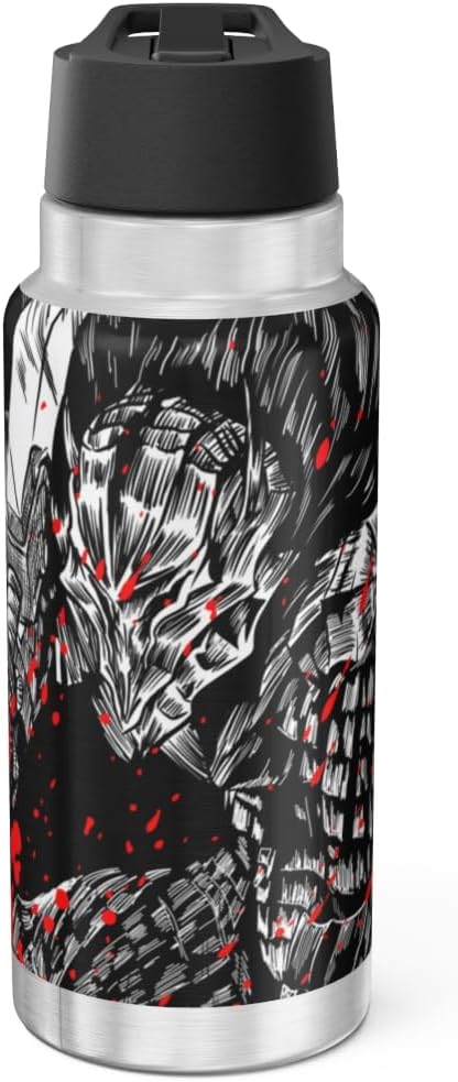 Anime Water Bottle - Stylish Gallon Water Bottle Leak Proof Water Bottles Gym Sports Travel Running Water Tumbler Holder (1L) PTY