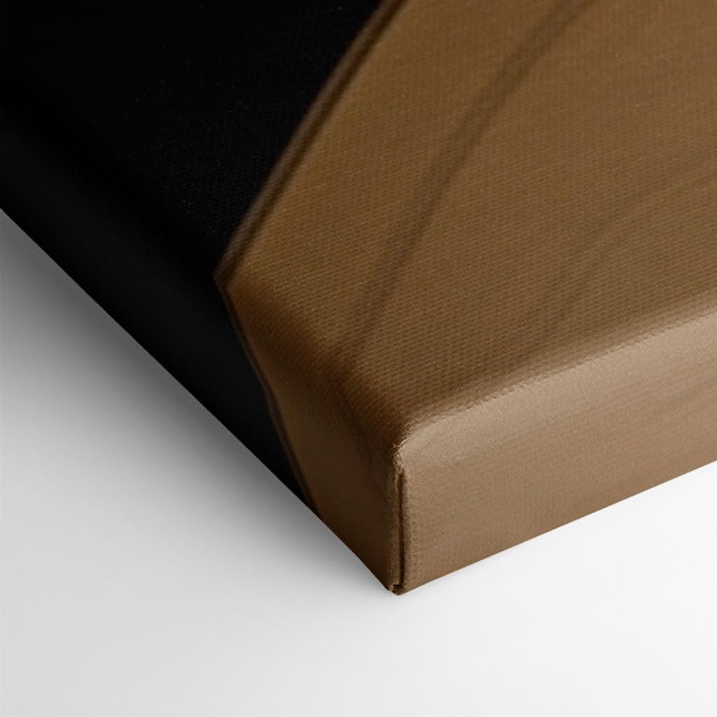Canvas for Living room. Waves of Warmth: Unveiling the Serene Elegance of Earth-Toned Abstracts, 27 x 18 inch Canvas Wall Art - Contemporary Masterpieces - Modern Home Decor - 69x46 cm (27x18 inch)