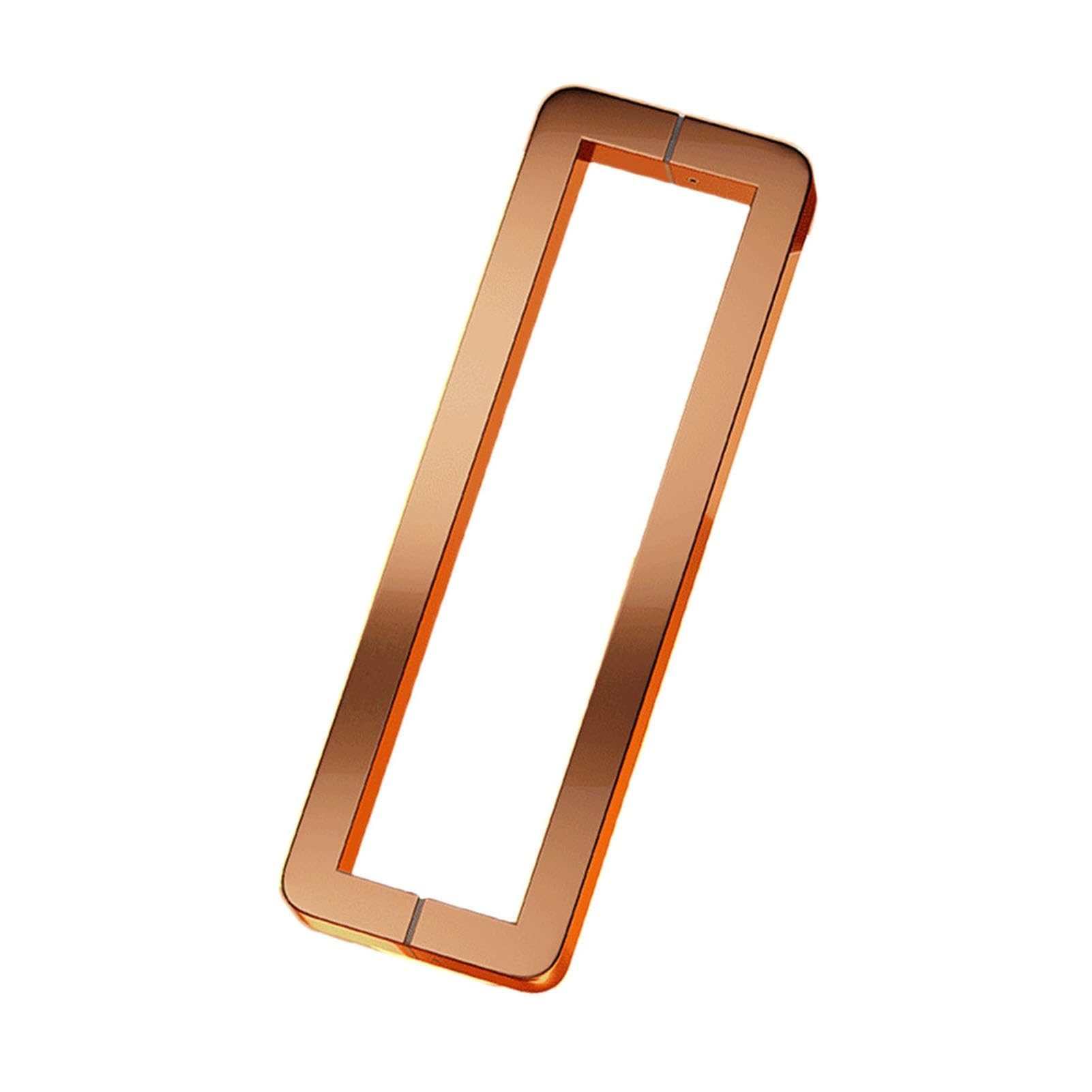 Poignée de porte en verre en acier inoxydable chic et carrée