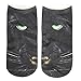 Produktbild cosey  1 Paar Sneaker-Socken  Einheits-Größe 33-40 - Wildtierdesign (Panther)