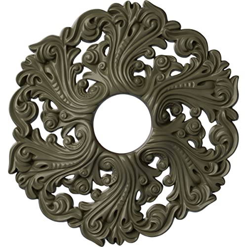 Image of Ekena Millwork CM19ORPTF Orrington Ceiling Medallion, Painted Turtle