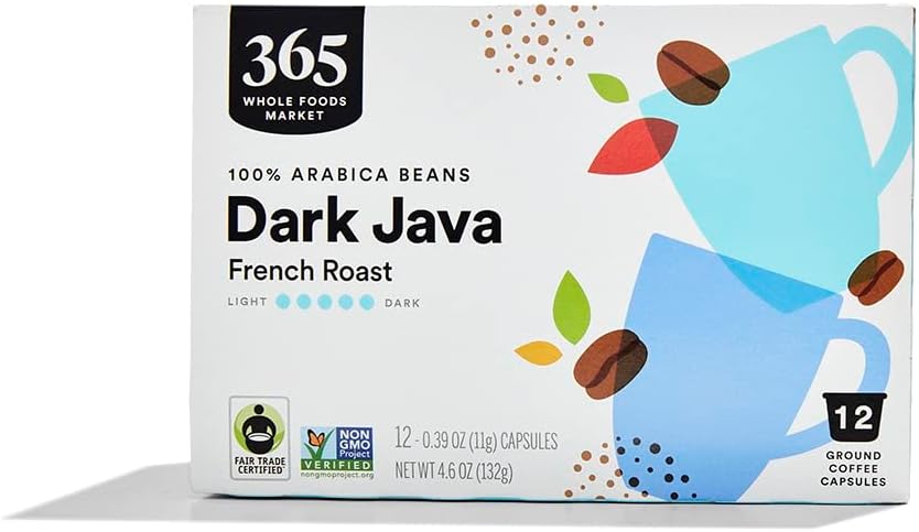 Amazon.com: 365 by Whole Foods Market, Coffee Dark Java French Roast ...