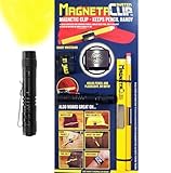 MAGNETACLIP SYSTEM - STRONG MAGNETIC Pencil, and Flashlight Holder for baseball cap, winter hat, helmet, belts and more! Handy wristband included!