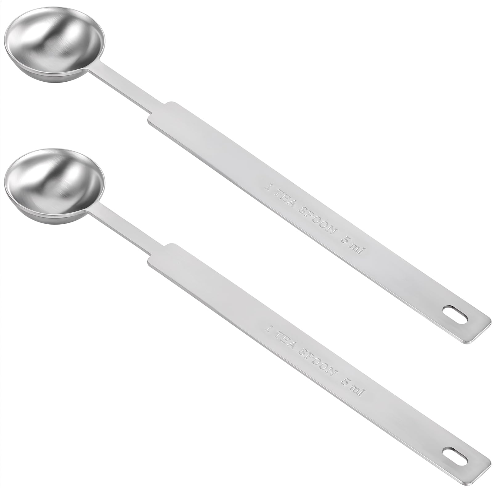 Amazon.com: 2PCS Teaspoon Measuring Spoons, 5ml/0.17oz Measuring Spoon ...