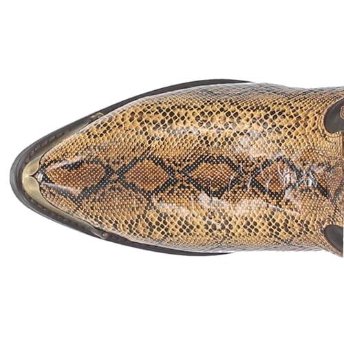 Laredo Mens Monty Print Pointed Toe Pull On Casual Boots Mid Calf - Brown4