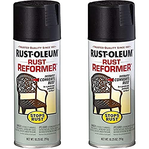 Rust-Oleum 215215 Stops Rust Rust Reformer Rust Reformer 10.25-Ounce Spray-Color Black (Pack of 2)