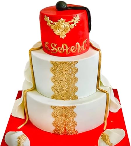 Miniatura 3 de Molde de silicona para fondant de encaje de volutas de estilo barroco, estilo barroco, 3 piezas, para decoración de pasteles, horneado, arcilla