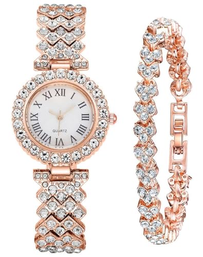 Montre de luxe à quartz avec strass le cadeau idéal pour femme