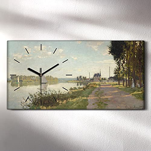 Horloge sur toile moderne image art mural La Promenade - 3