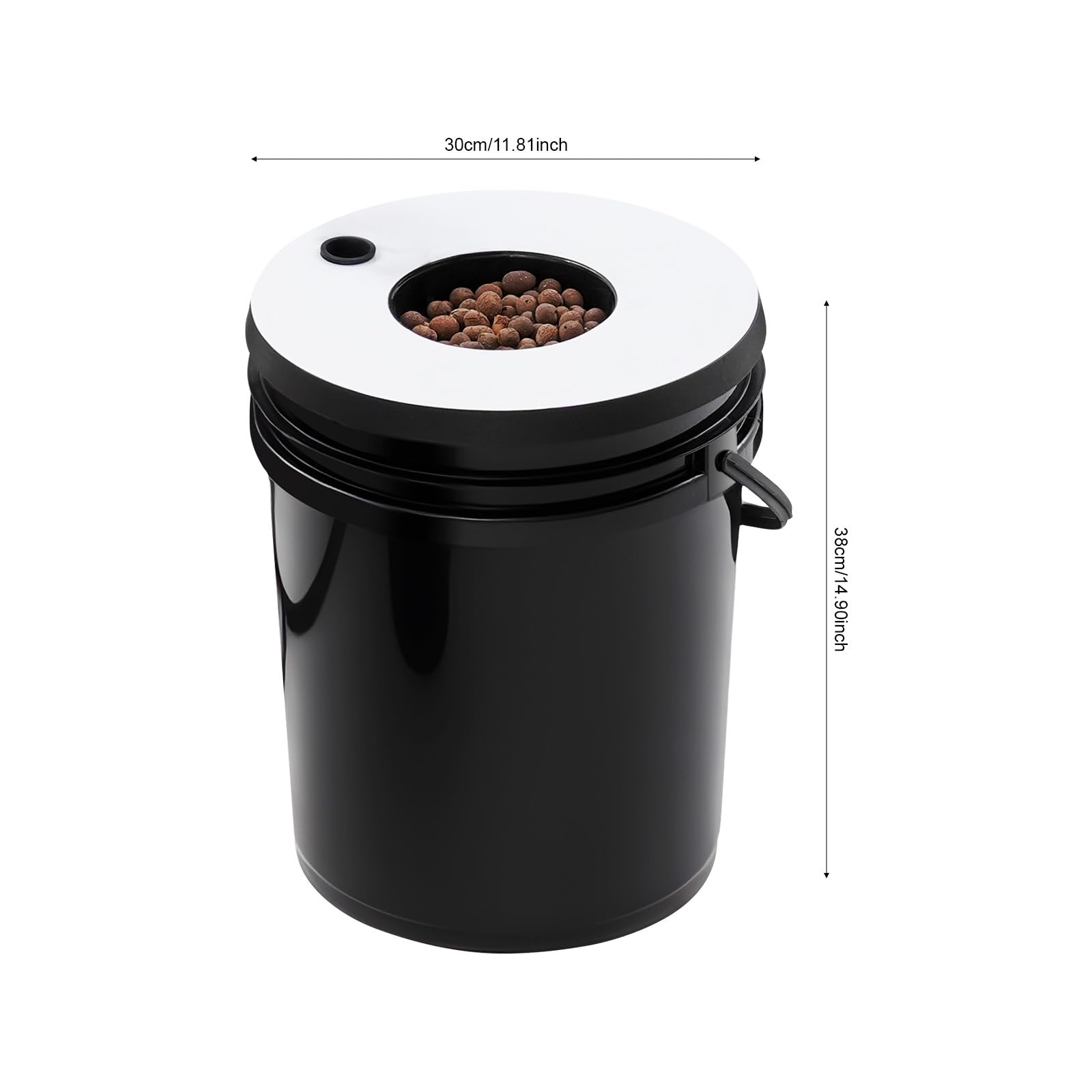 Madelynn Dwc - Kit de cultivo hidropónico (20 L, hidropónico, con 7 maceteros y bomba de aire, para tiendas de campaña en interiores y balcones)