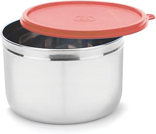 SignoraWareStore well Stainless Steel Storage Container | Airtight & Leakproof | Easy fit to bags | Keeps food Fresh & Odo Price In India