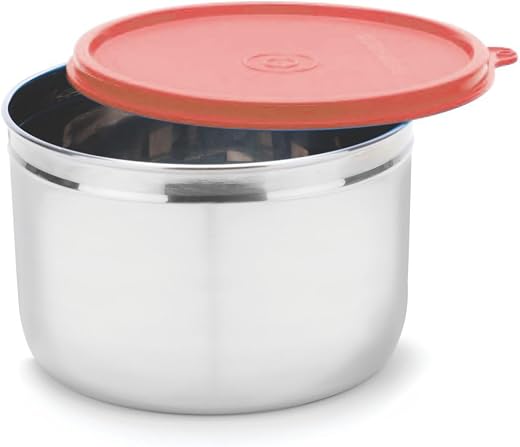 SignoraWareStore well Stainless Steel Storage Container | Airtight & Leakproof | Easy fit to bags | Keeps food Fresh & Odo...