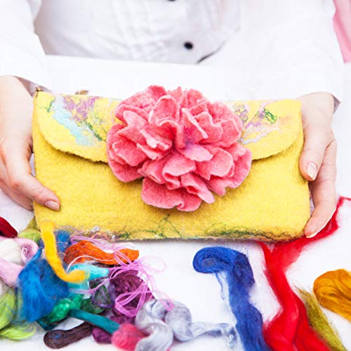 Wool Roving Bulk - 8.82Oz Super Wool Chunky Yarn, Wool Roving Top For Needle Felting, Soft Felting Wool Supplies For Hand Spinning, Felting, Blending, Weaving And Diy Craft #TOP5