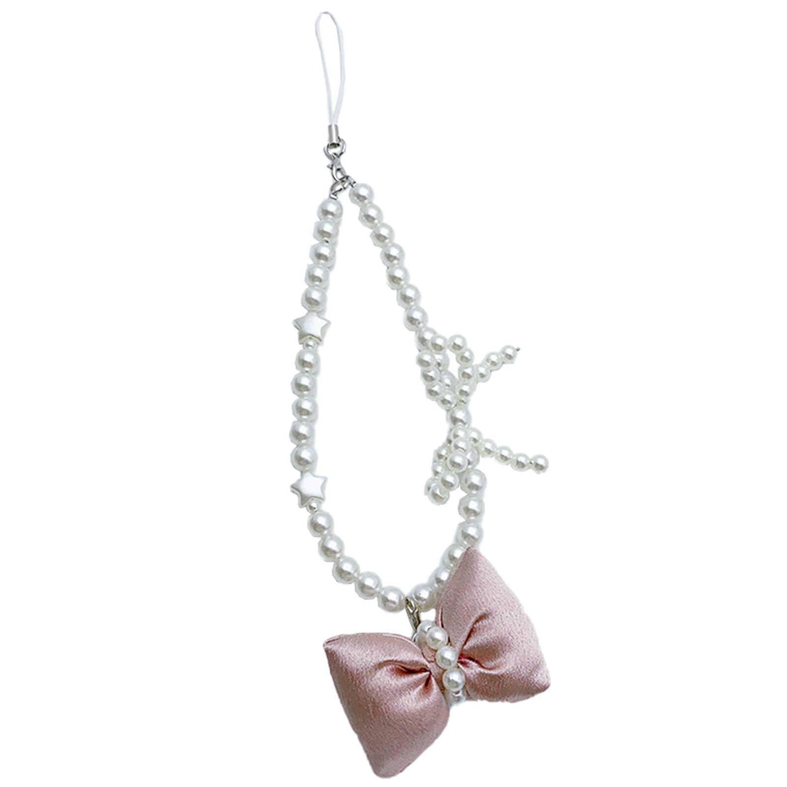 NEWFT Stylish Pearls Phone Peripherals Pendant Phone Chain for Fashionable Individual