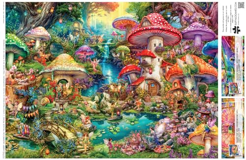 Buffalo Games 12750 Aimee Stewart - Merry Mushroom Village Picnic - 1000 Piece Jigsaw Puzzle For Adults Challenging Puzzle Perfect For Game Nights thumb #4