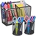 Magnetic Pencil Holder, Metal Strong Magnet Pen Cup, Magnetic Marker Storage Basket Organizer to Hold Whiteboard Refrigerator Fridge Locker Accessories