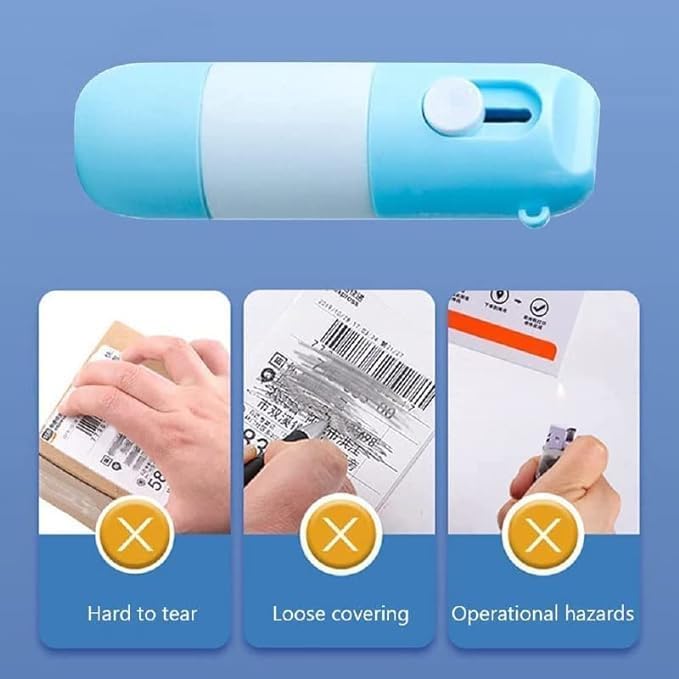 Portible 2 in 1 Paper Correction Fluid with Integrated Cutter | Fast Drying Correction Pen for Quick Office School Writing Edits & Clean Corrections 2