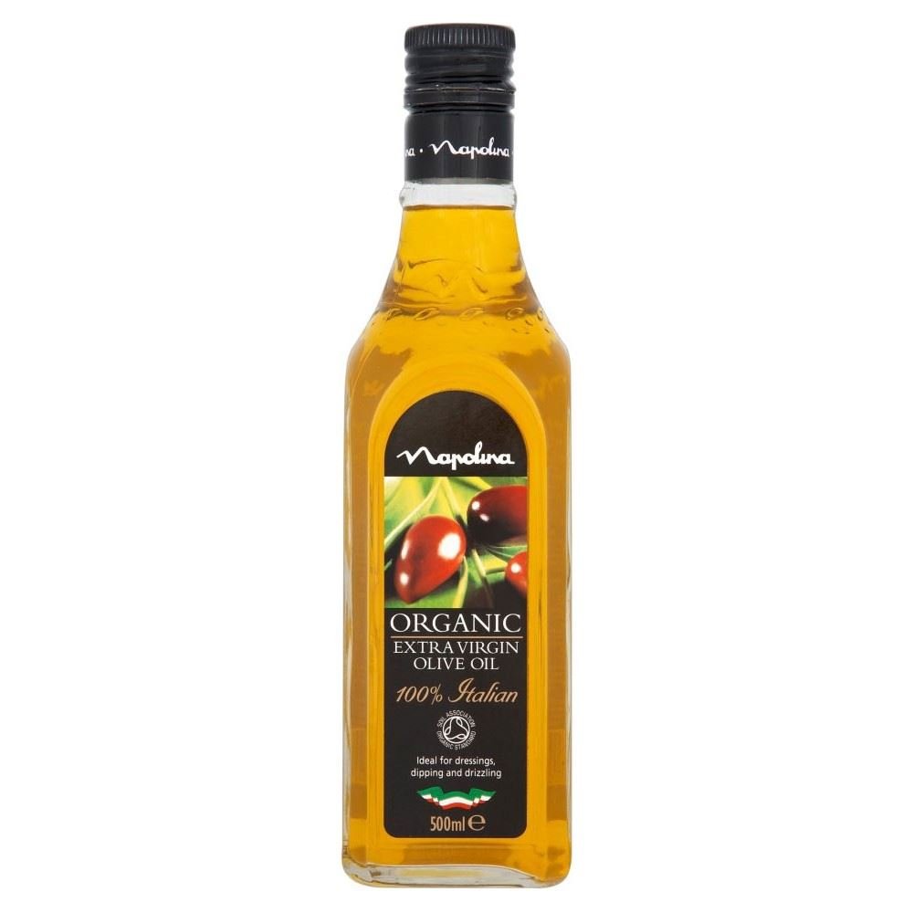 Napolina Organic Extra Virgin Olive Oil (500ml) - Pack of 6