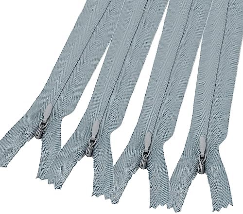 4 zamki błyskawiczne, odzież nylonowy zamek błyskawiczny do szycia, 50 cm / 20 cali zamknięte zapięcia na zamek błyskawiczny, niewidoczny zamek błyskawiczny na topy, spodnie, zamek błyskawiczny,