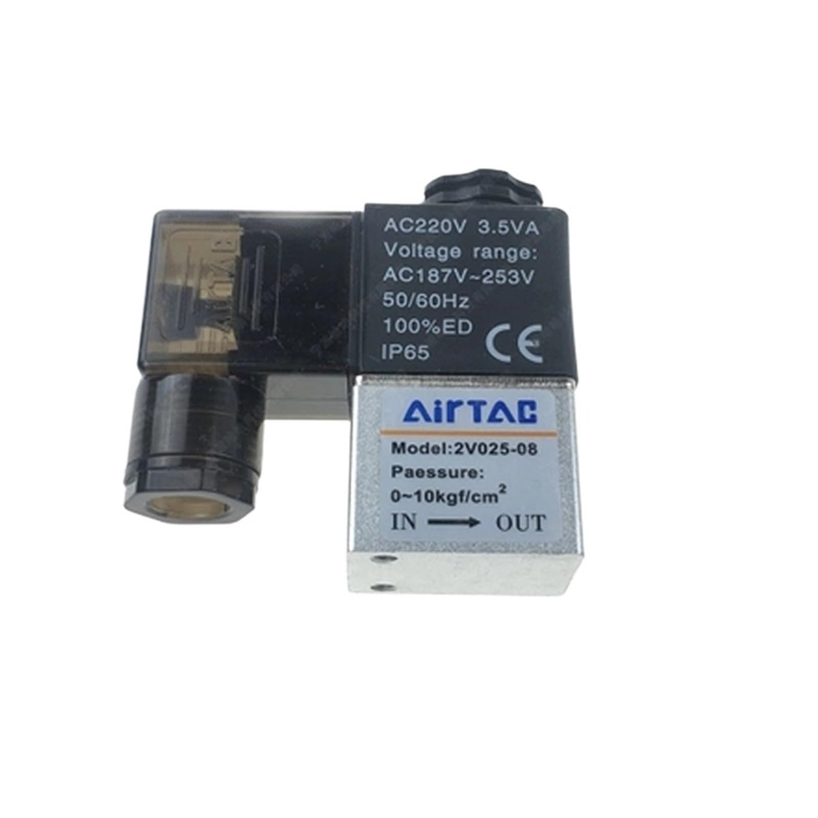 Électrovanne d'air 24V contre les fuites de pression vanne pneumatique 2V025-08 1/4