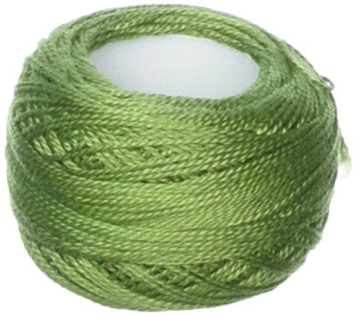 Hilo Perlé DMC Bola Color Verde Amarillo Mediano T8 miniatura 1