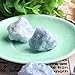 Comidox 10Pcs Blue Calcite Crystals Raw Rough Gemstones Bulk Rough Stones Healing 2-3cm