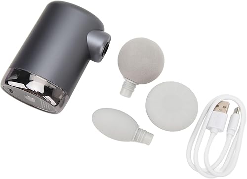 Miniatura 6 de Pwshymi Tissue Massager, Silent Aluminum Alloy Handheld Electric Muscle Massager with 3 Massage Heads for Athletes for Relaxation (Grey)