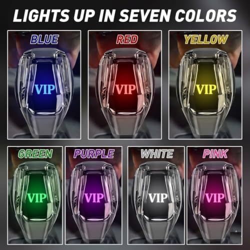 Image of AutoBizarre Cystal LED Gear Knob with 7 Color Touch Activated Multi-Color LED Shift Knob Universal for All Cars (VIP)