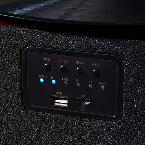 Tourne-Disque, Platine Vinyle Bluetooth Vintage avec Repose-Pieds antidérapant, Double Haut-parleurs intégrés, Trois… - Les Beatles, Paul McCartney, John Lennon, RIngo Starr, George Harrison Tourne-Disque, Platine Vinyle Bluetooth Vintage avec Repose-Pieds antidérapant, Double Haut-parleurs intégrés, Trois… – Image 7