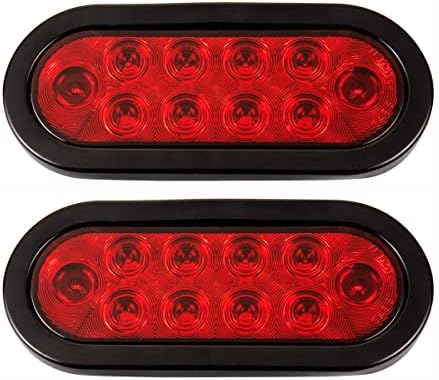 Buy FSBCGT 2Pcs 4" Round Red 40 LED Trailer Tail Lights, Groet Plug - View #4