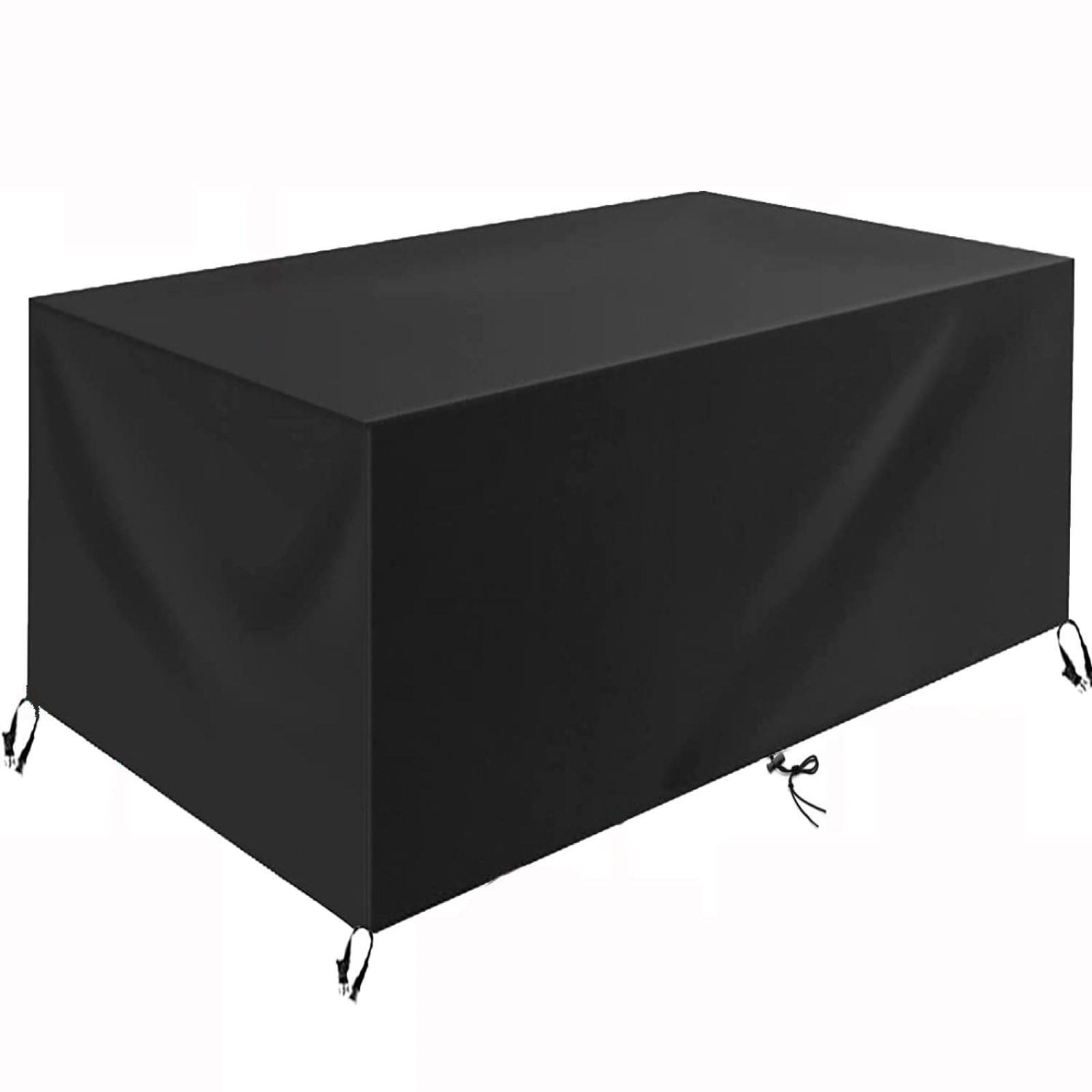 Set di copertura per mobili da giardino in rattan 420D, resistente al vento e ai raggi UV, protezione per sedie, tavoli e divani, 163 x 70 x 50 cm