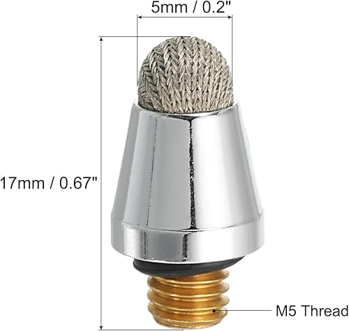 Miniatura 2 de MECCANIXITY 8 unids 0.276 in Stylus Pen Fibra Fina Puntas Profesionales Reemplazo de Alta Precisión para 2 en 1 Stylus Pen Dispositivos de Pantalla