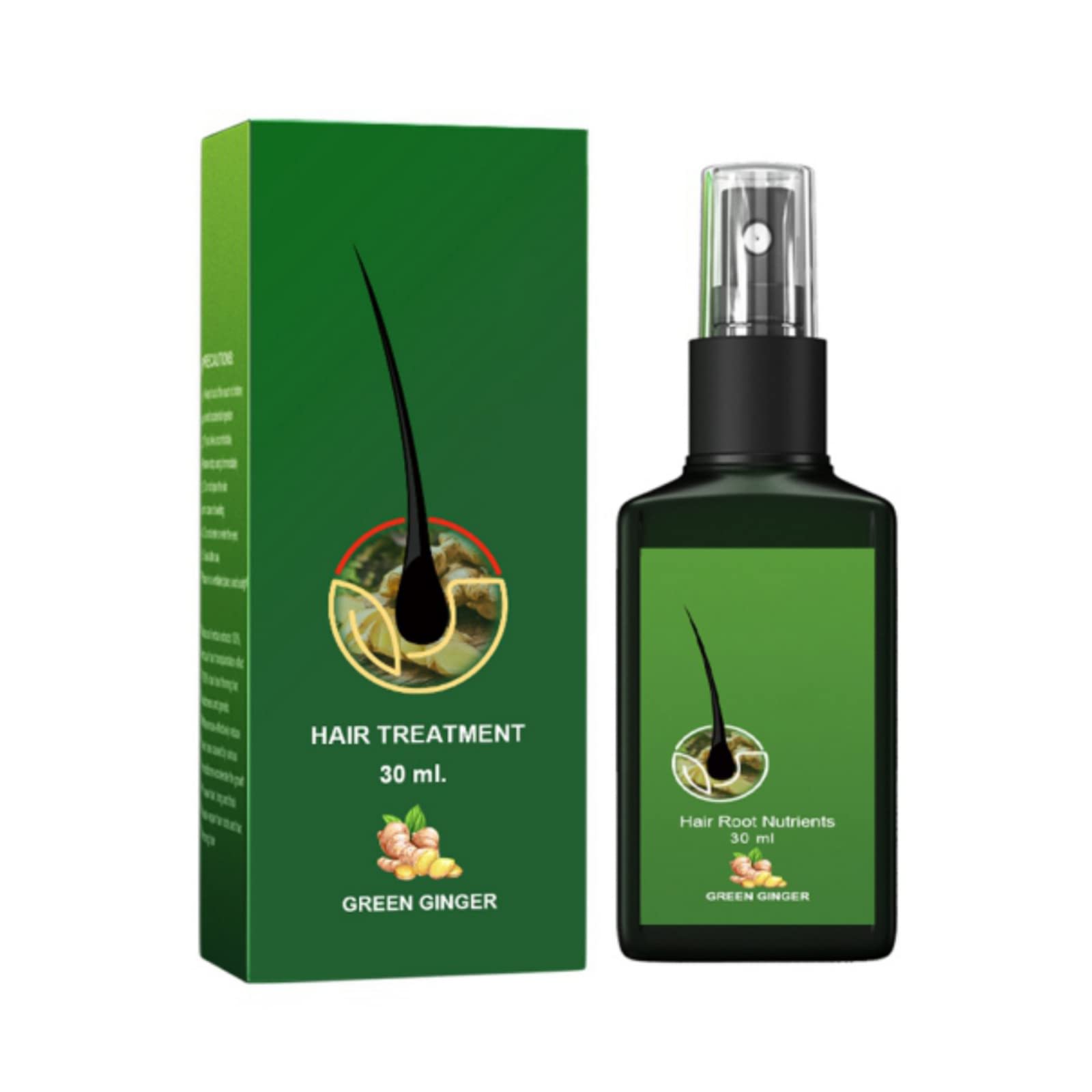 Hair Growth Serum, Ginger Germ Oil, Hair Loss and Hair Thinning Treatment, Hair Serum, Promote Thicker Hair Growth, Anti Hair Loss (1 oz)