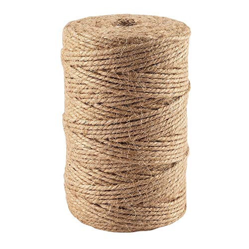 Ideen mit Herz Juteband | 100 m | auf Rolle | Natur | Bastelschnur, Jute-Kordel, Dekokordel | ideal für Haushalt, Garten, Deko, DIY, Basteln (Ø 3 mm)