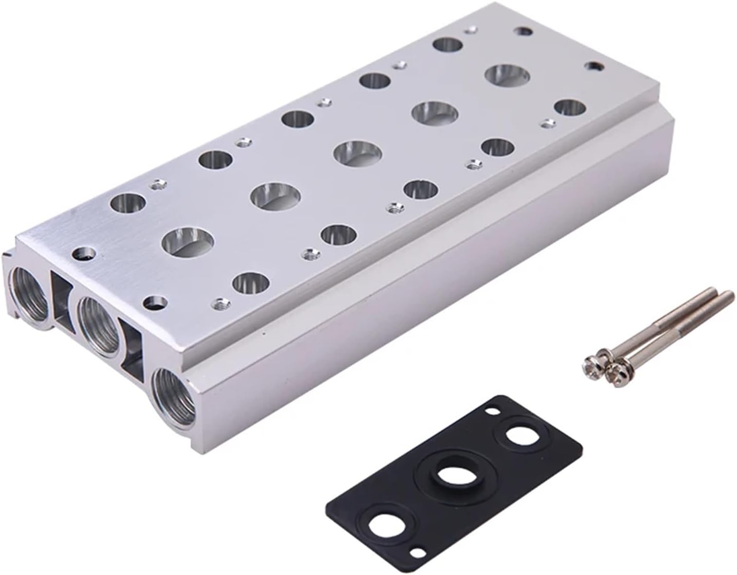 Pneumatic Solenoid Valves 4V210-08 4V220-08 Air Exhaust Manifold 200M Valve Plate Base Manifold With Accessories(12F)