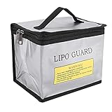 ★ BOLSA DE BATERÍAS SEGURAS DE LIPO: Una forma muy segura de cargar y almacenar todo tipo de baterías, como baterías de litio y hidrógeno bromo