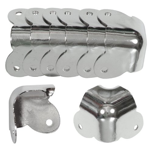 Reliable Hardware Company RH-1520-8-A Set of 8 2-Leg Amp/Cabinet Corners, Nickel Wrap-Around