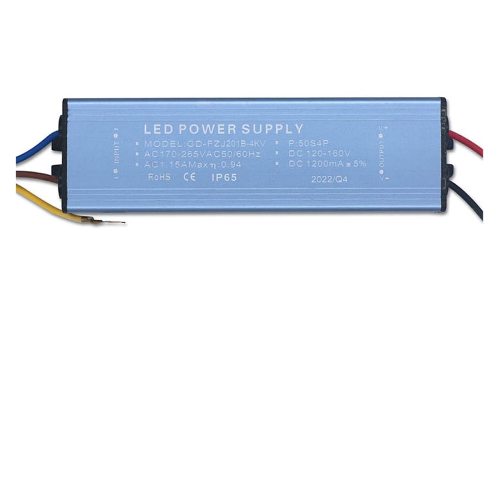 ZXAOMMBEA 30W 50W 100W 150W LED Driver 300mA 600mA 800mA 900mA Power Supply Constant Current Voltage Control Lighting Transformer(200W1200mADC120-160V)